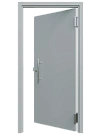 Однопольная маятниковая дверь глухая, нерж.сталь 1.2