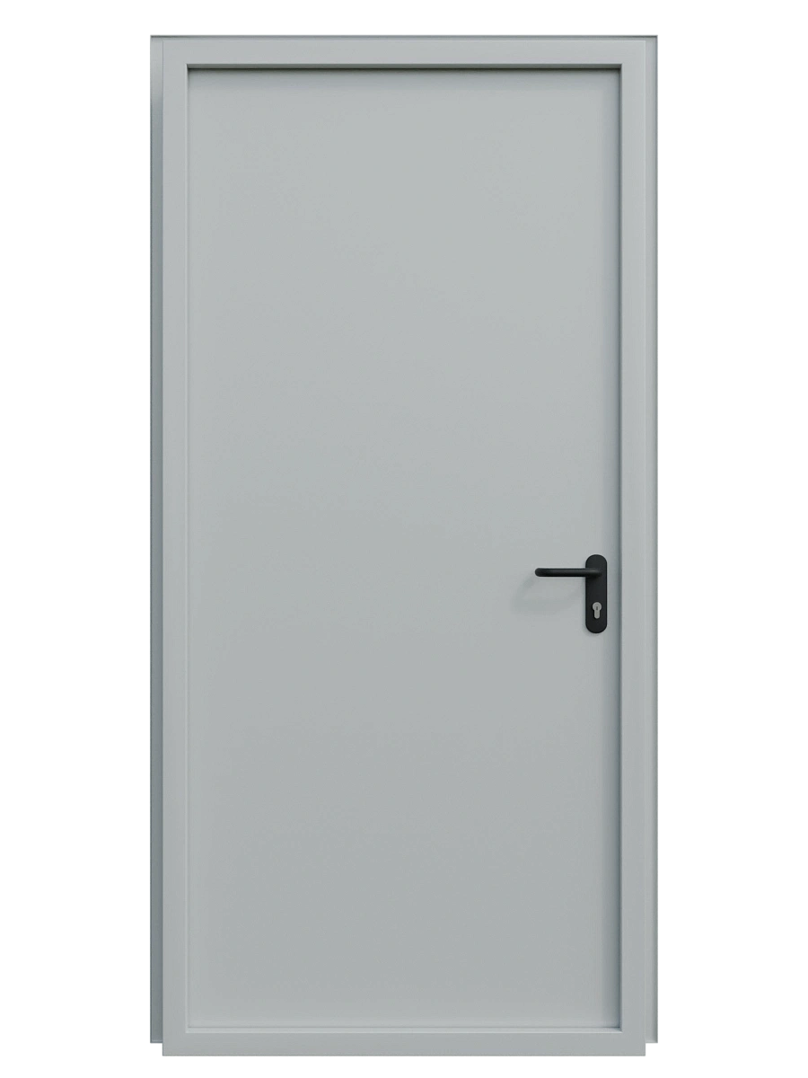 Однопольная глухая противопожарная дверь ei 60 из нержавеющей стали 1.2 мм