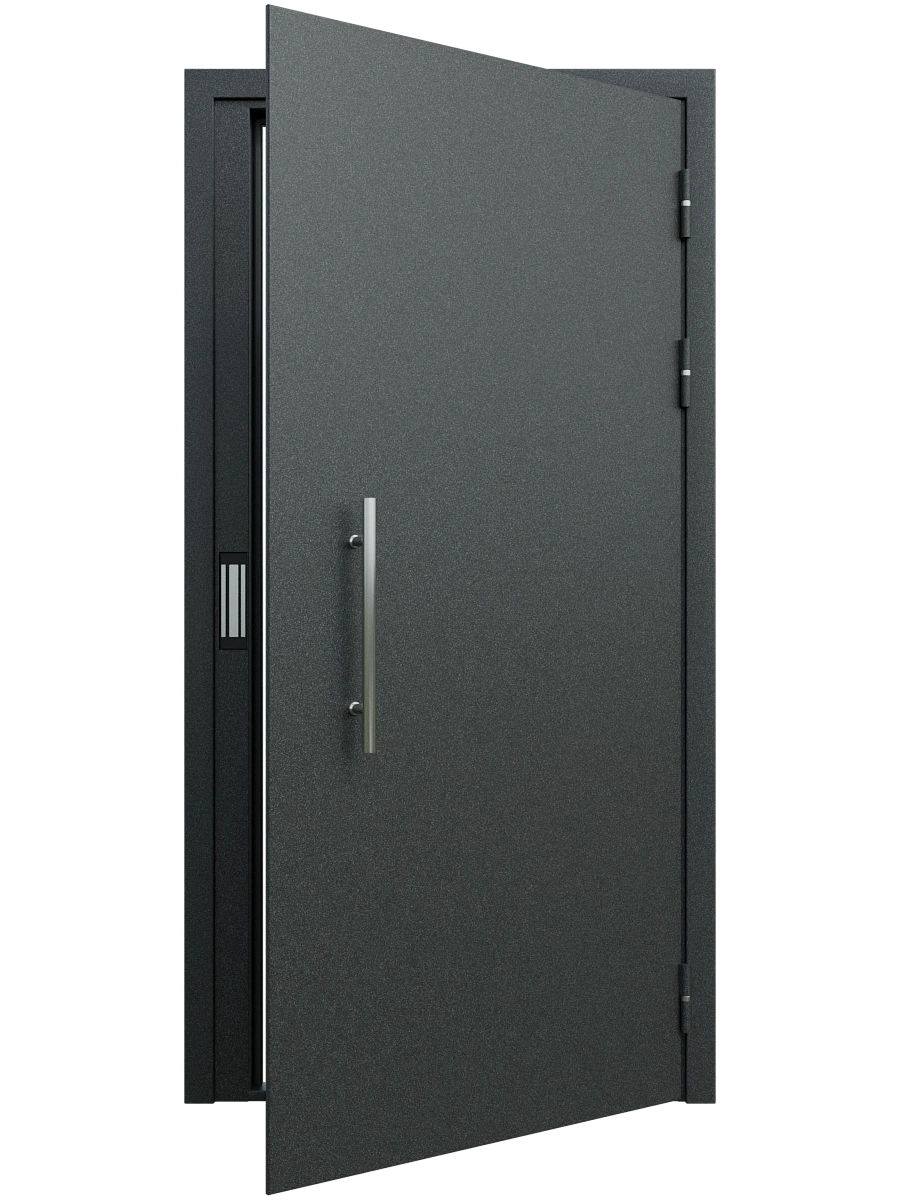 Однопольная подъездная дверь глухая, металл 1.5, Антик