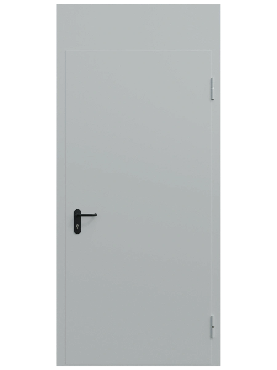 Однопольная глухая противопожарная дверь ei 60 с фрамугой