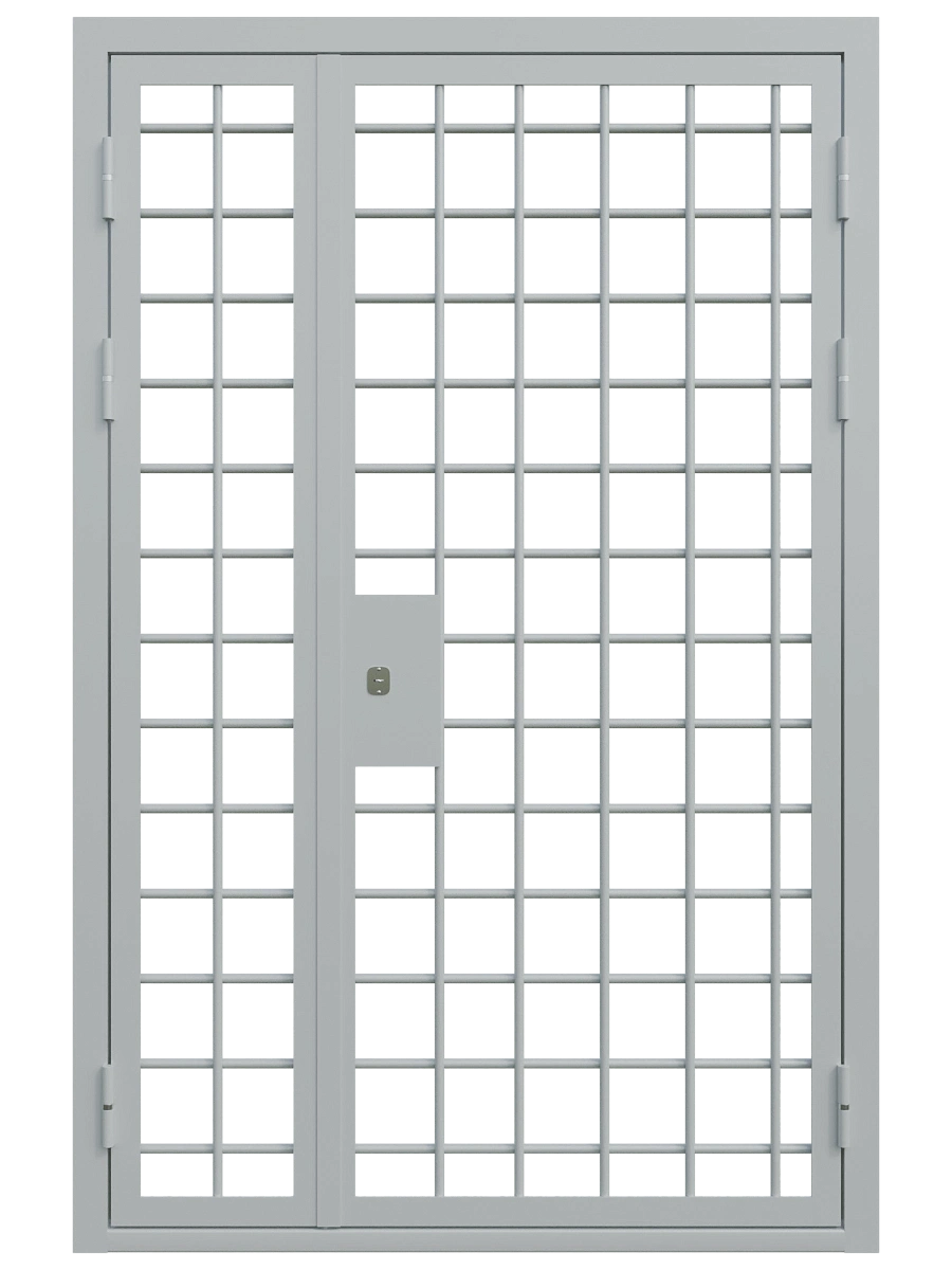 Дверь решетчатая двустворчатая