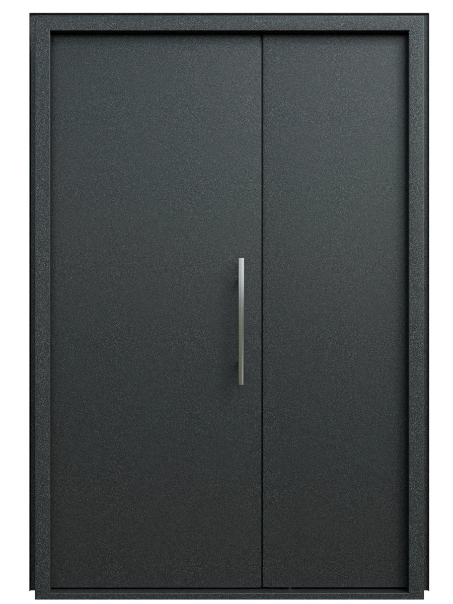Двупольная подъездная дверь 2000x2400, металл 1.5