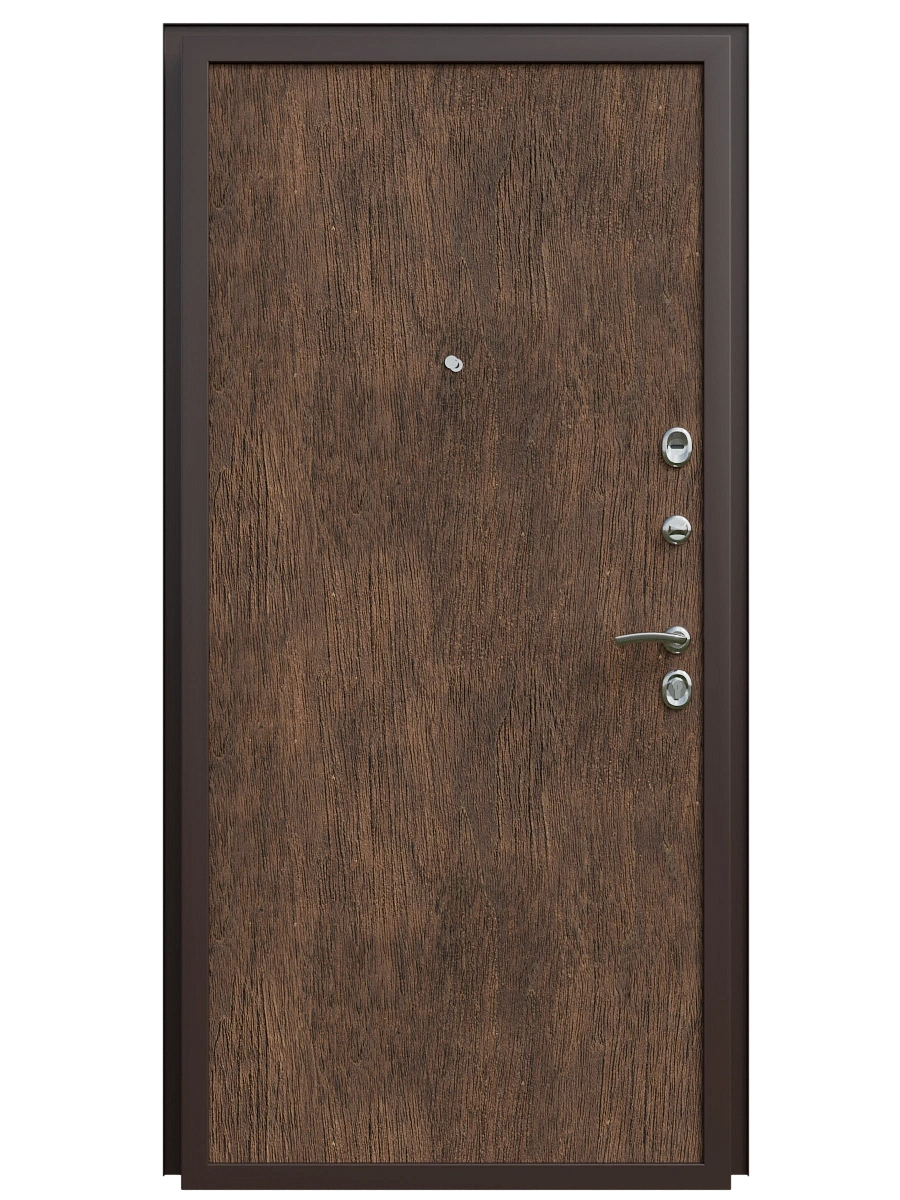 Однопольная квартирная дверь c МДФ, металл 1.2
